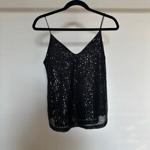 Black Fashion Nova Sequence Blouse